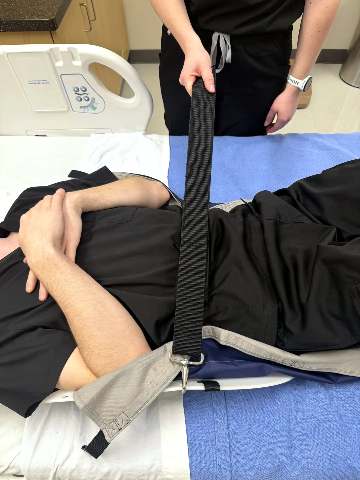 Step 3: Secure abdomen strap
